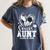 Senior Aunt Class Of 2026 Soccer Graduation Heart Women's Comfort Colors T-Shirt Denim
