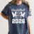 Senior Basketball Mom Class Of 2026 Graduation Premium Tri-Blend Women's Comfort Colors T-Shirt Denim
