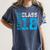 Senior Class 18 Shirt Graduation Apparel T-Shirt Women's Comfort Colors T-Shirt Denim