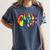 Senior Class Of 2019 Boho Tie Dye Graduation Women's Comfort Colors T-Shirt Denim