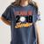Senior Class Of 2019 Tshirt Graduation School Baseball Women's Comfort Colors T-Shirt Denim