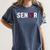 Senior Class Of 2019 Graduation Shirt Graduate Women's Comfort Colors T-Shirt Denim