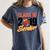 Senior Class Of 2019 Tshirt Graduation Students Football Women's Comfort Colors T-Shirt Denim