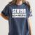 Senior Class 2019 Shirt High School Graduation Geek Women's Comfort Colors T-Shirt Denim