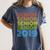 SENIOR CLASS 2019 T SHIRT High School Graduation Women's Comfort Colors T-Shirt Denim