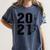 Senior Class Of 2021 Graduation High School College Women's Comfort Colors T-Shirt Denim