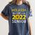 Senior Class Of 2022 Sunflower Graduation Seniors 22 Women's Comfort Colors T-Shirt Denim