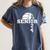Senior Class Of 2024 Volleyball Seniors School Graduation Women's Comfort Colors T-Shirt Denim