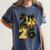 Senior Class Of 2026 Senior Girl Graduation Cap Coquette Bow Women's Comfort Colors T-Shirt Denim