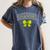 Senior Class Of 2026 Tennis Coquette Bow Graduation Premium Women's Comfort Colors T-Shirt Denim