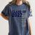 Senior Class Of 2027 Graduation Year High School & College Women's Comfort Colors T-Shirt Denim