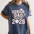 Senior Dad Class Of 2026 Graduate Baseball 2026 Graduation Women's Comfort Colors T-Shirt Denim