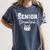 Senior Drumline Class Of 2026 Marching Band Graduation Women's Comfort Colors T-Shirt Denim