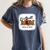 Senior Football Mom Class Of 2025 Graduation Graduate Women's Comfort Colors T-Shirt Denim