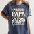 Senior Graduation Proud Papa 2025 Graduate Class Matching Women's Comfort Colors T-Shirt Denim