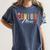 Senior Mom 2024 Graduation Heart Class Of 2024 Women's Comfort Colors T-Shirt Denim