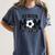 Senior Mom 2025 Soccer Mom Class Of 2025 Graduation Women's Comfort Colors T-Shirt Denim