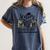 Senior Mom Class Of 2025 Senior Mama 2025 Leopard Graduation Women's Comfort Colors T-Shirt Denim