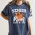 Senior Mom Class Of 2026 Coquette Bow Basketball Graduation Women's Comfort Colors T-Shirt Denim