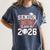 Senior Mom Class Of 2026 Graduate Baseball 2026 Graduation Women's Comfort Colors T-Shirt Denim