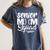 Senior Mom Squad Baseball Class Of 2023 Graduation Women's Comfort Colors T-Shirt Denim