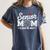 Senior Volleyball Mom Class Of 2027 Graduation Graduate Women's Comfort Colors T-Shirt Denim