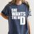 She Wants The MD Shirt Medical Graduation Doctor Women's Comfort Colors T-Shirt Denim