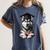Siberian Husky Dog Graduation Cap Training School Graduate Men Women Kids Women's Comfort Colors T-Shirt Denim