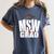 Social Work MSW Graduation Masters Degree Worker 2020 Women's Comfort Colors T-Shirt Denim