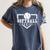 Softball Senior Night Softball Senior 2025 Graduation 4 Women's Comfort Colors T-Shirt Denim