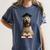 Spinone Italiano Dog Graduation Cap School Graduate Owner Men Women Kids Women's Comfort Colors T-Shirt Denim