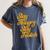 Stay Hungry Stay Foolish Shirt Motivational Graduation Tee Women's Comfort Colors T-Shirt Denim
