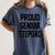 Stepfather SEN18R Graduation Party Stepdad Senior 2018 Shirt Women's Comfort Colors T-Shirt Denim