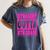 Straight Outta 8th Grade Graduation Eighth Grade T-Shirt Women's Comfort Colors T-Shirt Denim