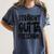 Straight Outta Preschool Graduation Cap Gown 2022 Cute Women's Comfort Colors T-Shirt Denim
