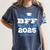 Super Proud Bff Of 2025 Graduate Senior Graduation Family Premium Women's Comfort Colors T-Shirt Denim