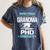 Super Proud Grandma Of A PHD Graduate Senior Graduation Women's Comfort Colors T-Shirt Denim