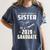 Super Proud Sister Of A 2019 Graduate Shirt Graduation Women's Comfort Colors T-Shirt Denim