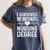 I Survived My Brother's Nursing Degree School Graduation Women's Comfort Colors T-Shirt Denim