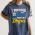 i Survived My Fiance's Masters Degree Graduation Gifts Women's Comfort Colors T-Shirt Denim