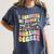 i Survived My Fiance's Nursing Degree Graduation Groovy Premium Women's Comfort Colors T-Shirt Denim