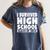 I Survived High School Class Of 2018 Graduation Women's Comfort Colors T-Shirt Denim