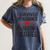 I Survived My Husband's Nursing Degree School Graduation Women's Comfort Colors T-Shirt Denim