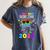 I Survived Nursing School Of 2024 Student Graduation 2024 Women's Comfort Colors T-Shirt Denim