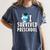 I Survived PreSchool Graduation Kids Owl Grad Shirt Women's Comfort Colors T-Shirt Denim