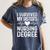 I Survived My Sister's Nursing Degree School Graduation Women's Comfort Colors T-Shirt Denim