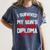 I Survived My Son's High School Diploma Graduation Premium Women's Comfort Colors T-Shirt Denim