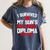 I Survived My Son's High School Diploma Graduation Women's Comfort Colors T-Shirt Denim