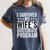 i Survived My Wife Doctorate Program PHD Wife Graduation Women's Comfort Colors T-Shirt Denim