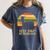 Test Day No Probllama Silhouette Teacher Student Graduation Women's Comfort Colors T-Shirt Denim